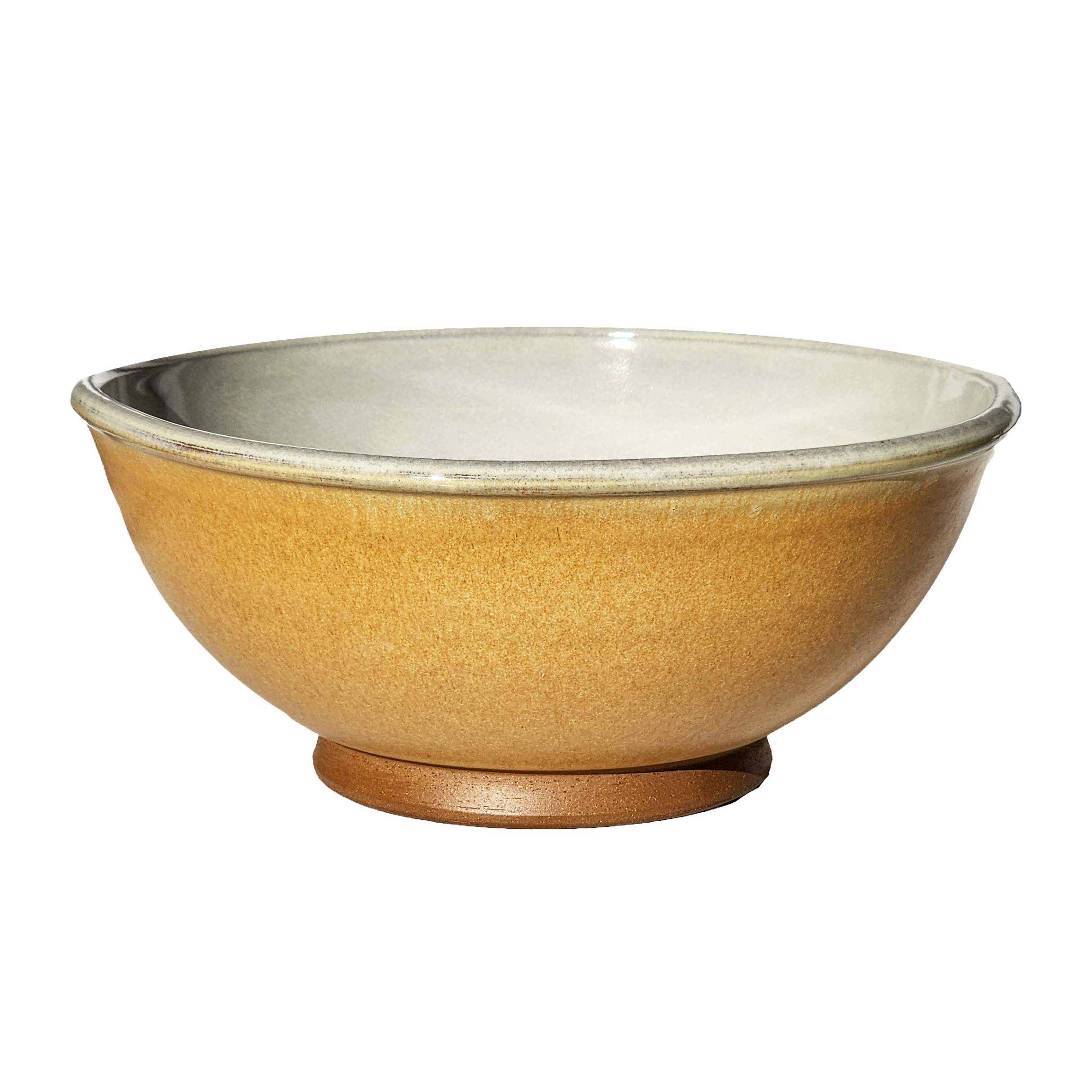 Image: A large mixing bowl in vibrant bumblebee yellow, offering a generous capacity of 12.5 cups. Perfect for mixing ingredients with a sunny pop of color in your kitchen.