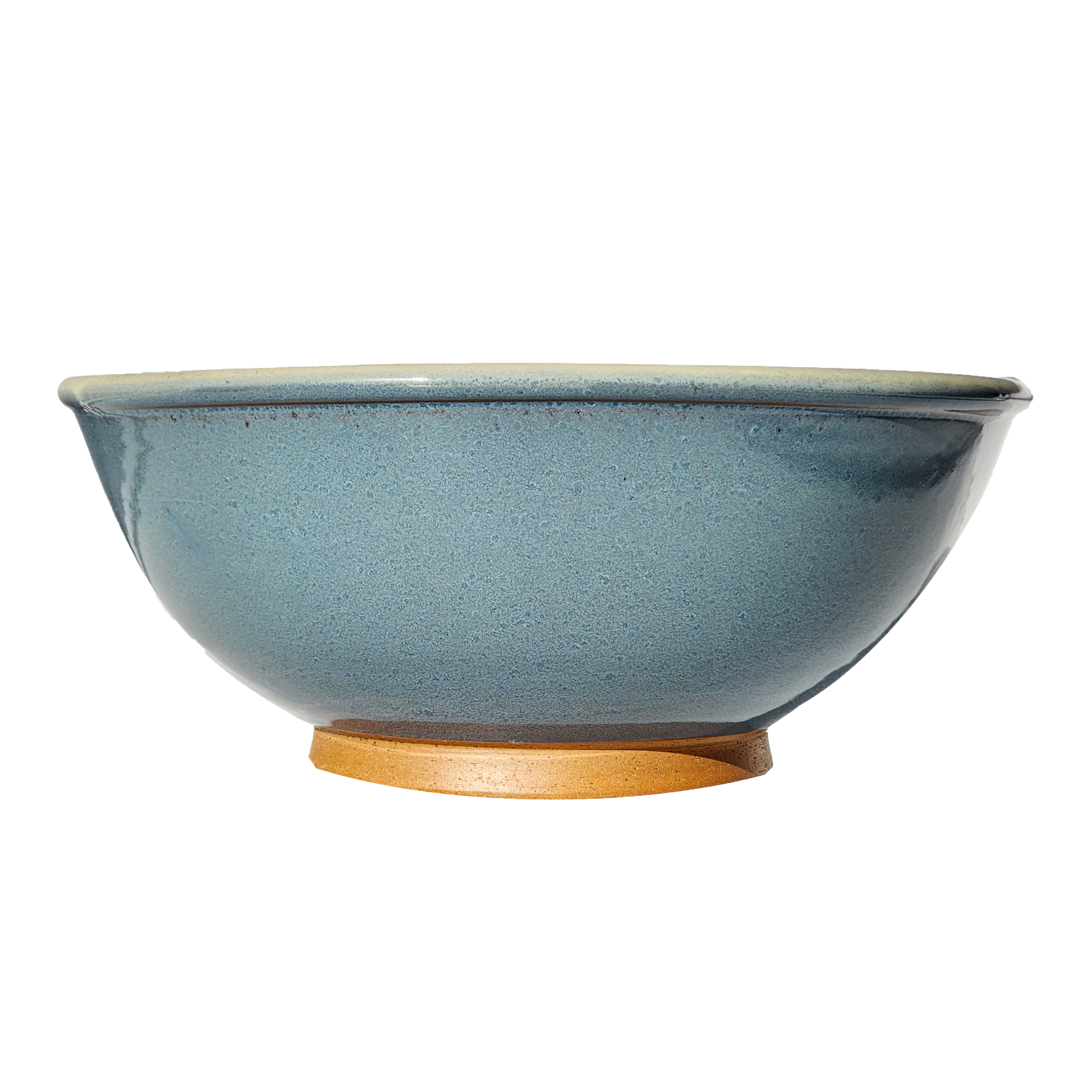 Image: A large mixing bowl in serene light blue, offering generous space with a capacity of 12.5 cups. Add a calming and refreshing vibe to your cooking routine.