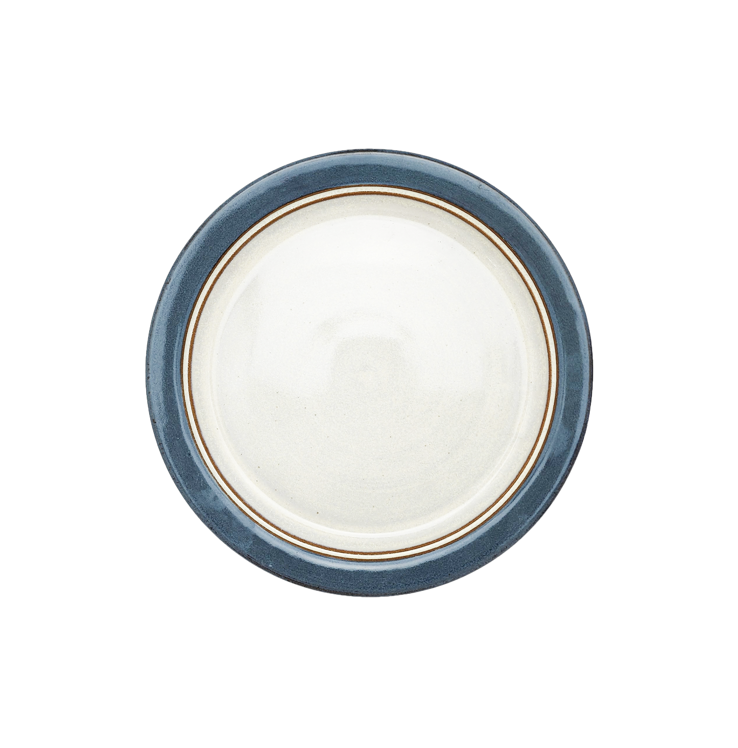 Image Description for Lunch Plate (8.5") in Light Blue: A serene light blue lunch plate from Clinton Pottery's Handmade Dinnerware Collection. The 8.5-inch plate features a gentle blue glaze, reminiscent of clear skies on a sunny day. Its versatile size makes it perfect for serving smaller meals or appetizers with a touch of serene elegance and tranquility.