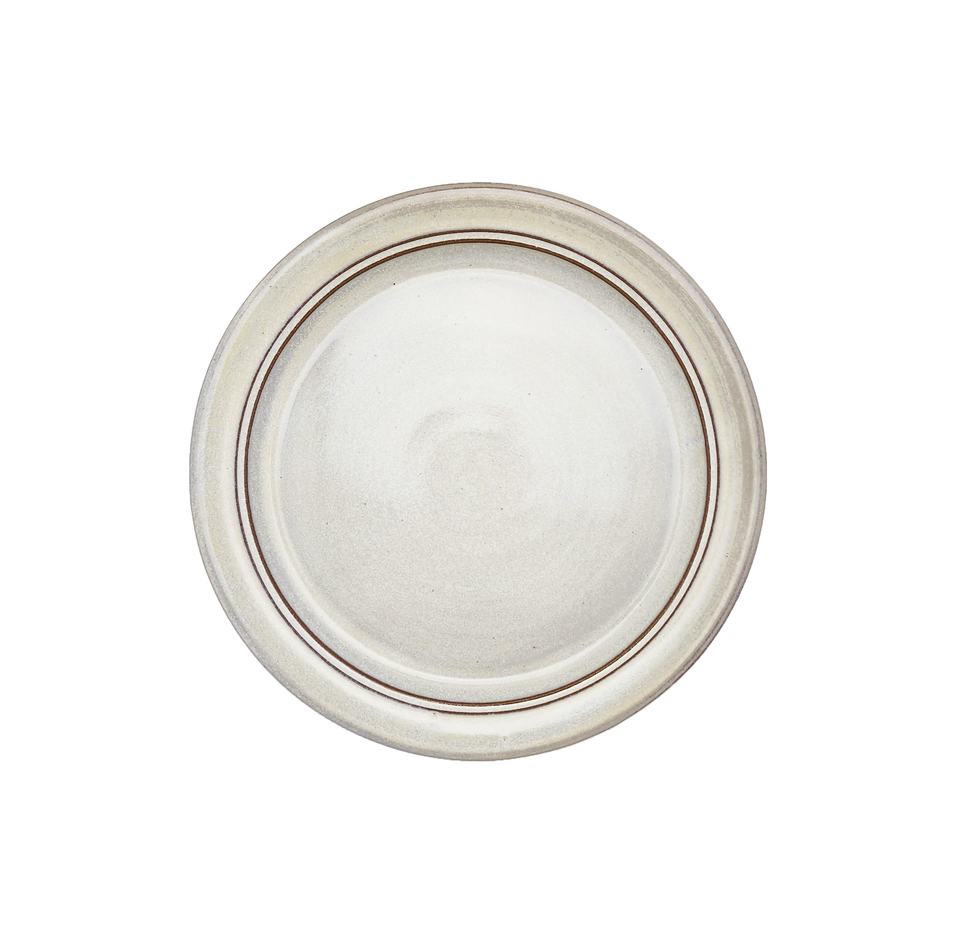 Image Description for Lunch Plate (8.5"): A classic white lunch plate from Clinton Pottery's Handmade Dinnerware Collection. The 8.5-inch plate features a clean and timeless glaze, adding a touch of simplicity and elegance to your dining setting. Its versatile size makes it ideal for serving smaller meals or appetizers with a classic and refined aesthetic.