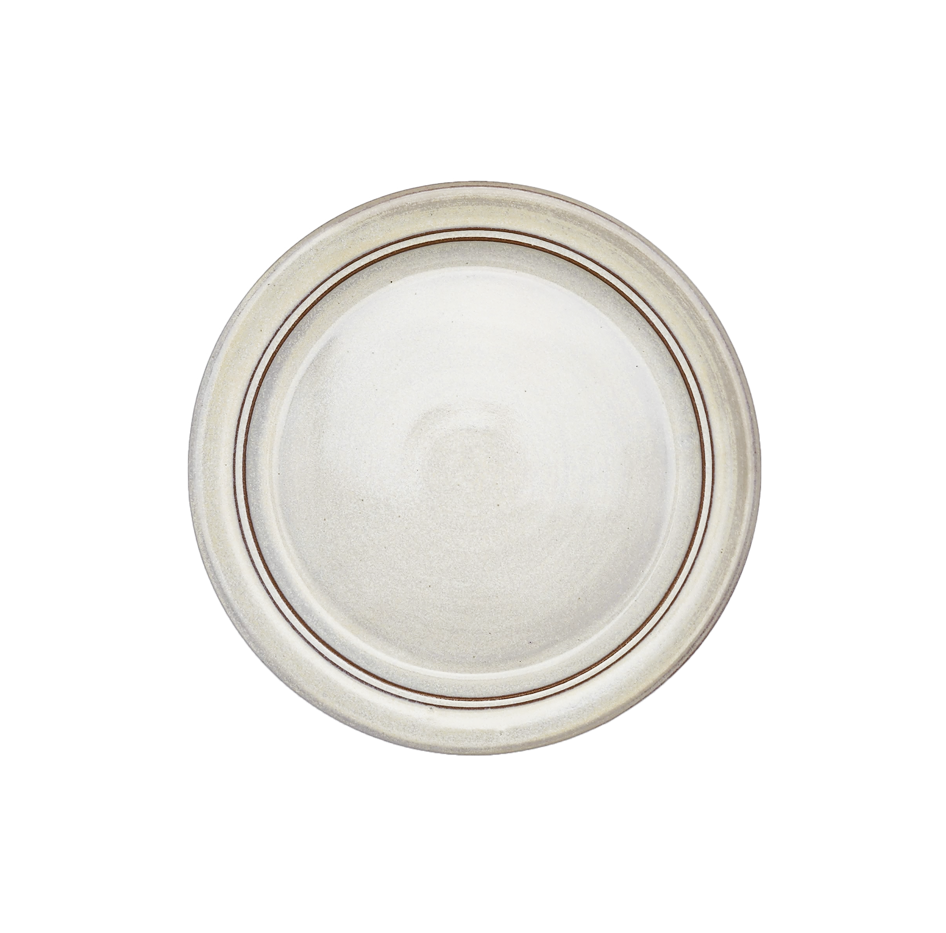 Image Description for Lunch Plate (8.5"): A classic white lunch plate from Clinton Pottery's Handmade Dinnerware Collection. The 8.5-inch plate features a clean and timeless glaze, adding a touch of simplicity and elegance to your dining setting. Its versatile size makes it ideal for serving smaller meals or appetizers with a classic and refined aesthetic.